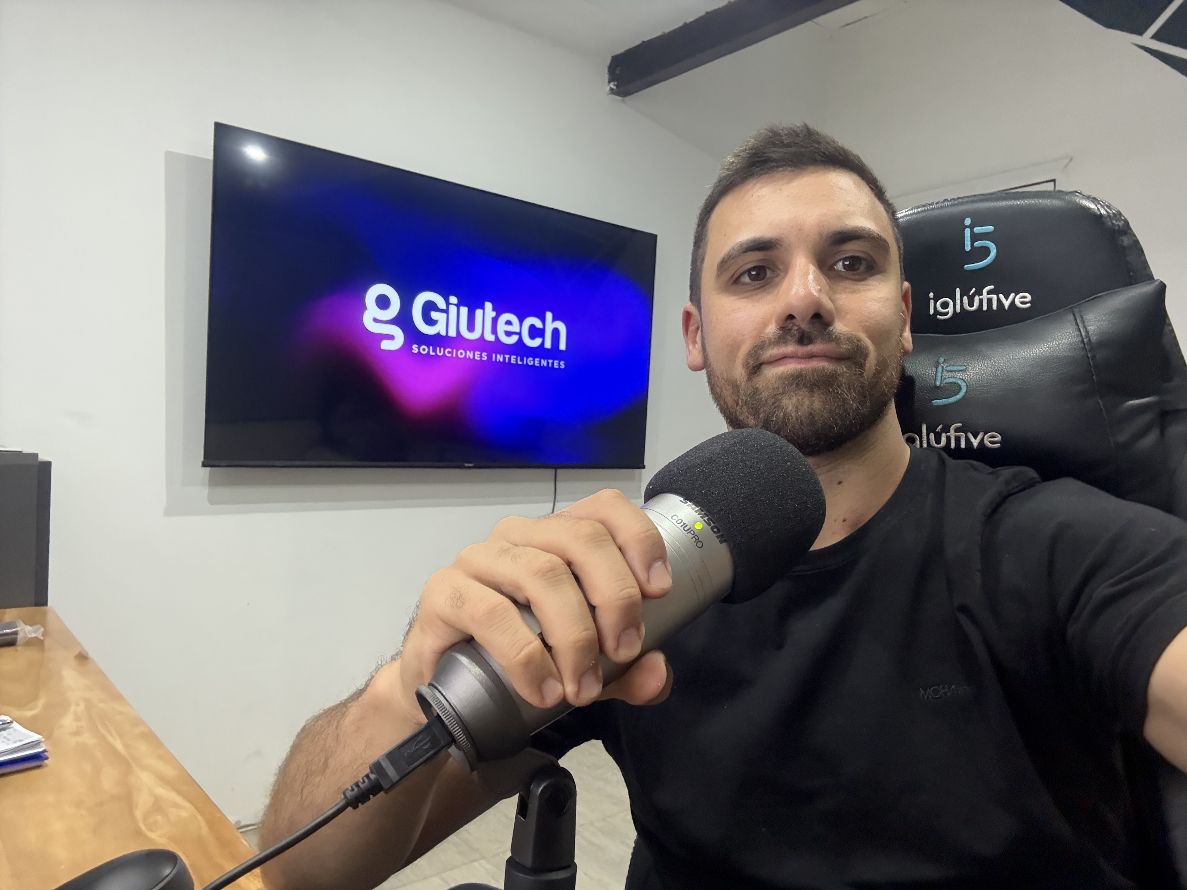 Rodrigo Giudice imagen en el estudio